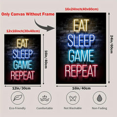 Gaming Posters Canvas Painting Decor Boys Wall Art Gamer Decorations