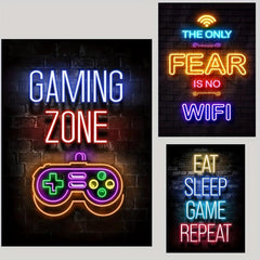 Gaming Posters Canvas Painting Decor Boys Wall Art Gamer Decorations