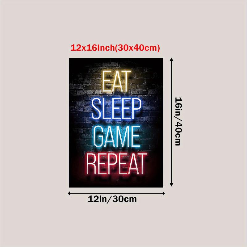Gaming Posters Canvas Painting Decor Boys Wall Art Gamer Decorations