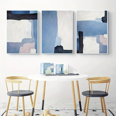 3pcs Frameless Block Abstract Wall Poster Nordic Painting