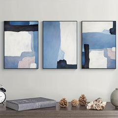 3pcs Frameless Block Abstract Wall Poster Nordic Painting