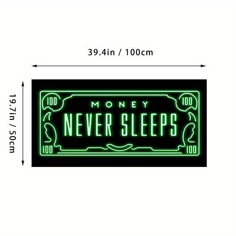 Green Flash Money Wall Poster - Frameless Canvas Painting