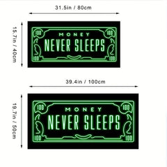 Green Flash Money Wall Poster - Frameless Canvas Painting