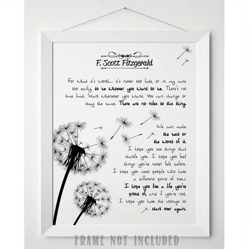 Canvas Poster Modern Art Inspirational Gift Home Office Wall Decor