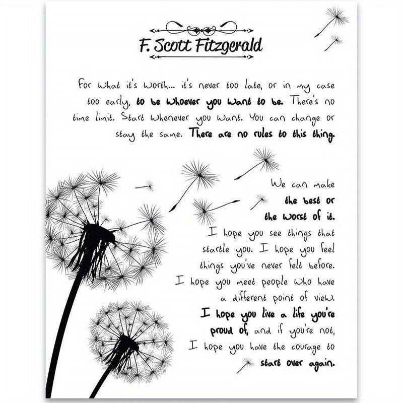 Canvas Poster Modern Art Inspirational Gift Home Office Wall Decor