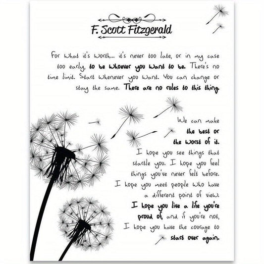 Canvas Poster Modern Art Inspirational Gift Home Office Wall Decor