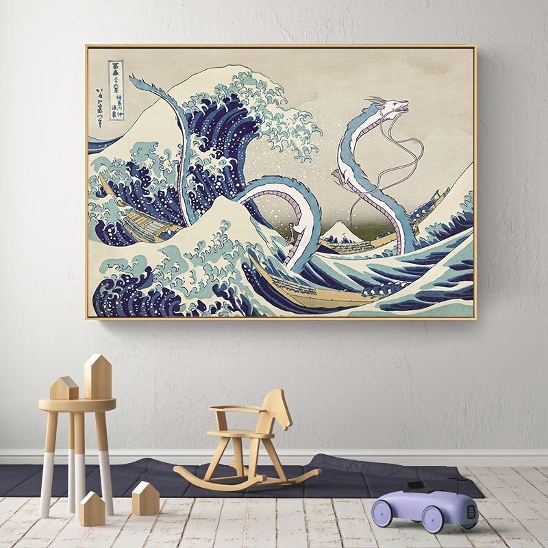 Classic 'The Wave Of Kanagawa' Poster Wall Art, No Frame