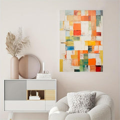 Canvas Poster Modern Art Block Texture Painting Nordic Art Style Wall Art