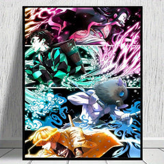 Japanese Anime Wall Poster Characters Canvas Painting