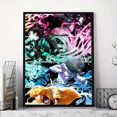 Japanese Anime Wall Poster Characters Canvas Painting