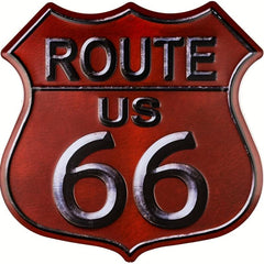 Retro U S 66 High Way Road Metal Tin Sign Vintage Road Sign 12x12 Inch