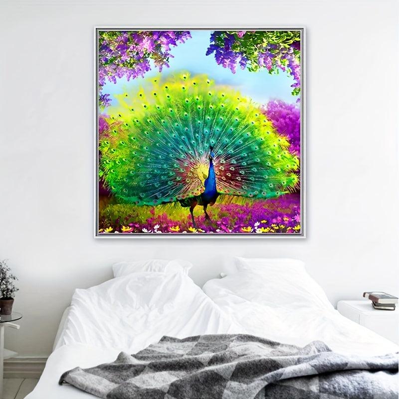Peacock DIY Diamond Painting Kit - 5D Diamond Art - Beginners DIY Paint
