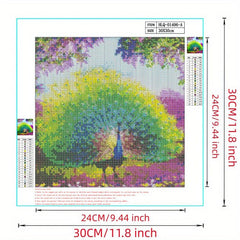 Peacock DIY Diamond Painting Kit - 5D Diamond Art - Beginners DIY Paint