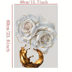 3pcs Nordic Abstract Rose Flower Canvas Painting Modern Living Room Decor