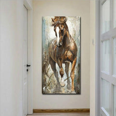 Abstract Animal Horse Painting On Canvas Wall Art