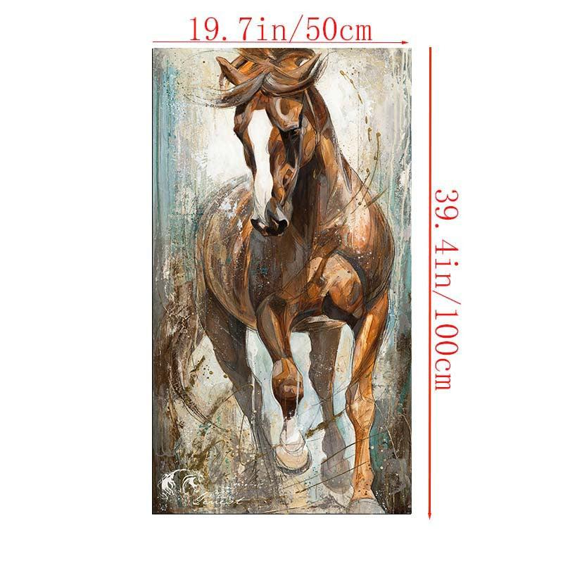 Abstract Animal Horse Painting On Canvas Wall Art