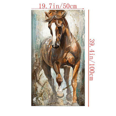 Abstract Animal Horse Painting On Canvas Wall Art