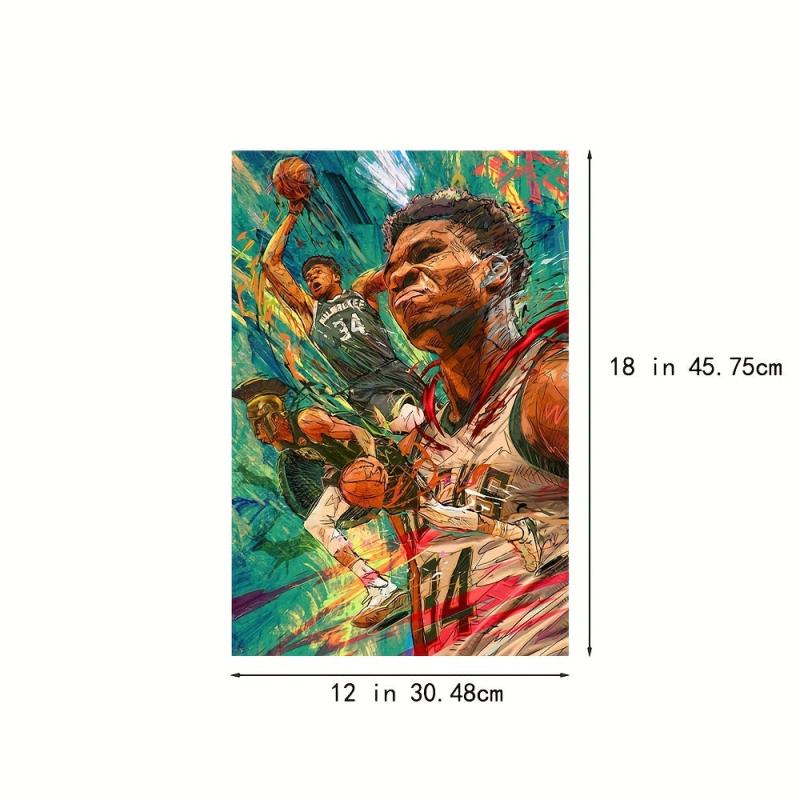 Basketball Poster Boys' Bedroom Decor No Frame