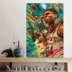 Basketball Poster Boys' Bedroom Decor No Frame