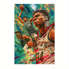 Basketball Poster Boys' Bedroom Decor No Frame