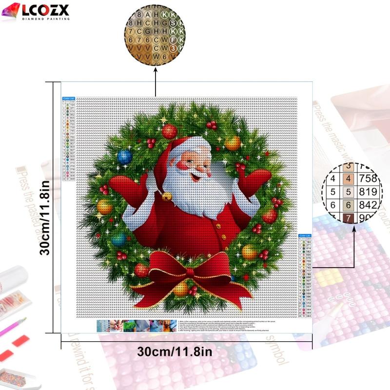 Santa Claus DIY Decorative Rhinestone Painting Kit Animal Diamond Painting