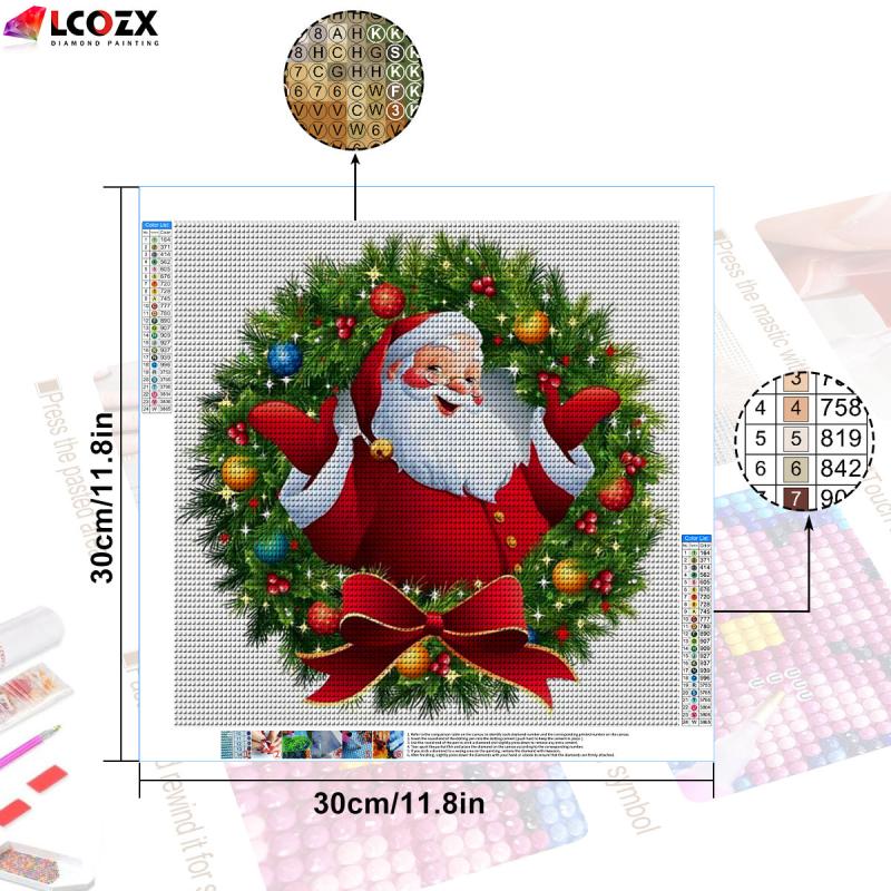Santa Claus DIY Decorative Rhinestone Painting Kit Animal Diamond Painting