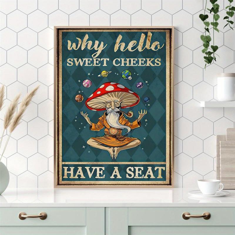 Retro Charm 'Why Hello Sweet Cheeks' Art Print