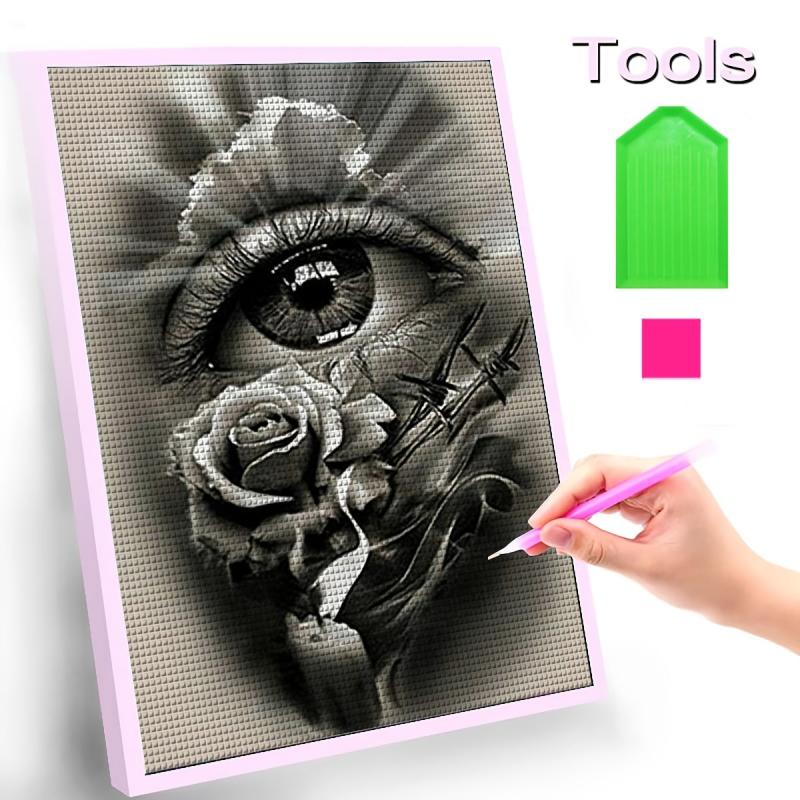 Eye Full Of Flower DIY Diamonds Painting
