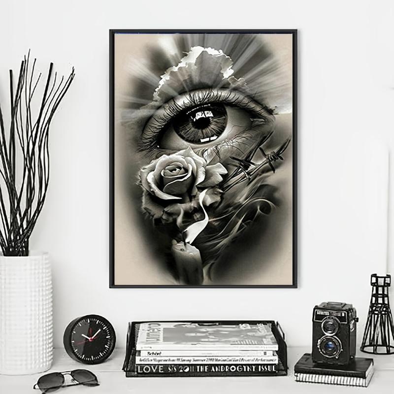 Eye Full Of Flower DIY Diamonds Painting
