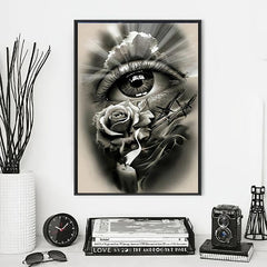 Eye Full Of Flower DIY Diamonds Painting