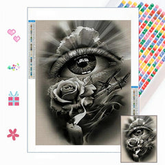 Eye Full Of Flower DIY Diamonds Painting