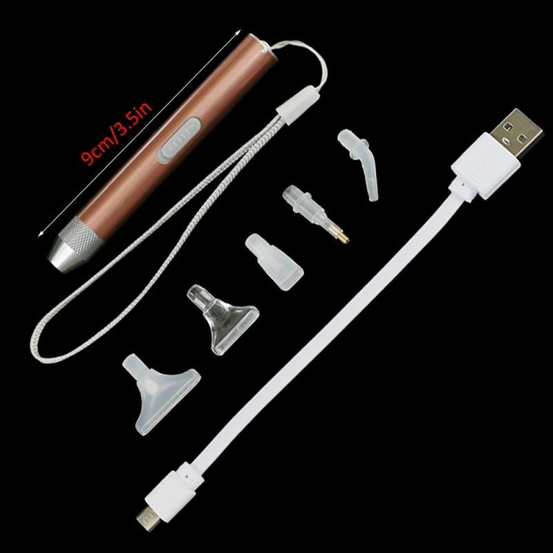 DIY LED Point Drill Pen Craft Set 5D Diamond Painting USB Rechargeable
