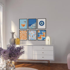 6pcs Beach Posters Ocean Poster Wall Art Travel Posters Tropical Posters