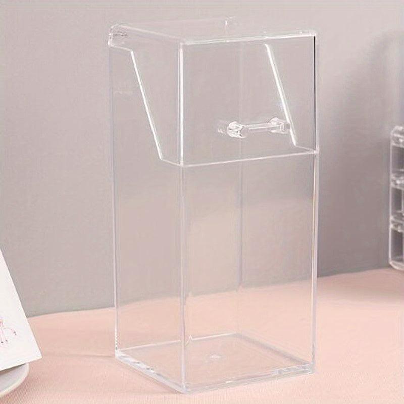Clear Storage Box Mask Organizer Acrylic Pencil Holder Multifunction Dustproof