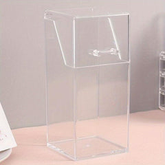 Clear Storage Box Mask Organizer Acrylic Pencil Holder Multifunction Dustproof