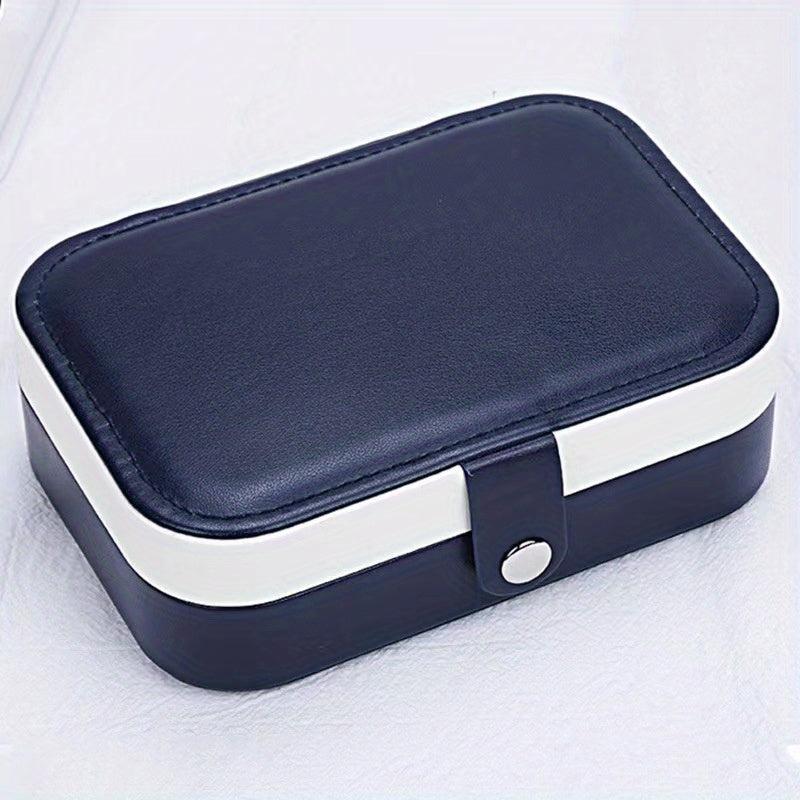 Large Capacity Portable Jewelry Box for Earrings Necklaces Rings Organizer