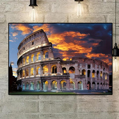 Canvas Poster Roman Fighting Venue City Building Art Print