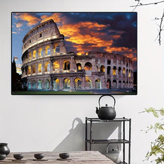 Canvas Poster Roman Fighting Venue City Building Art Print