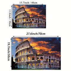 Canvas Poster Roman Fighting Venue City Building Art Print
