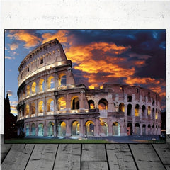 Canvas Poster Roman Fighting Venue City Building Art Print