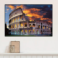 Canvas Poster Roman Fighting Venue City Building Art Print
