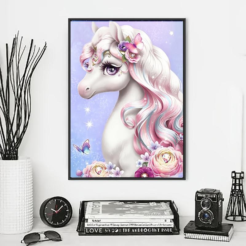 Unicorn Diamond Painting Kit with Sparkling Diamonds