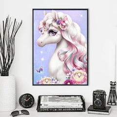 Unicorn Diamond Painting Kit with Sparkling Diamonds