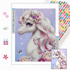 Unicorn Diamond Painting Kit with Sparkling Diamonds