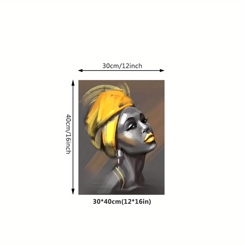 Yellow Haired Woman Decorative Painting Mural Art Poster
