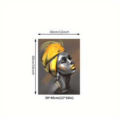 Yellow Haired Woman Decorative Painting Mural Art Poster