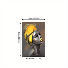 Yellow Haired Woman Decorative Painting Mural Art Poster