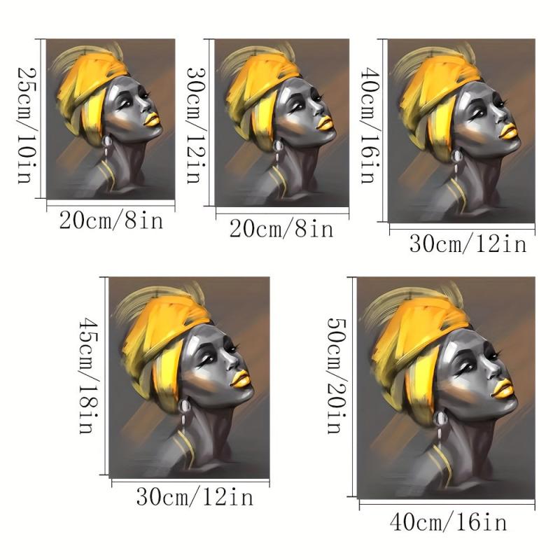 Yellow Haired Woman Decorative Painting Mural Art Poster