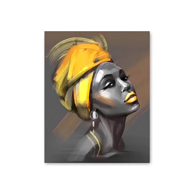 Yellow Haired Woman Decorative Painting Mural Art Poster