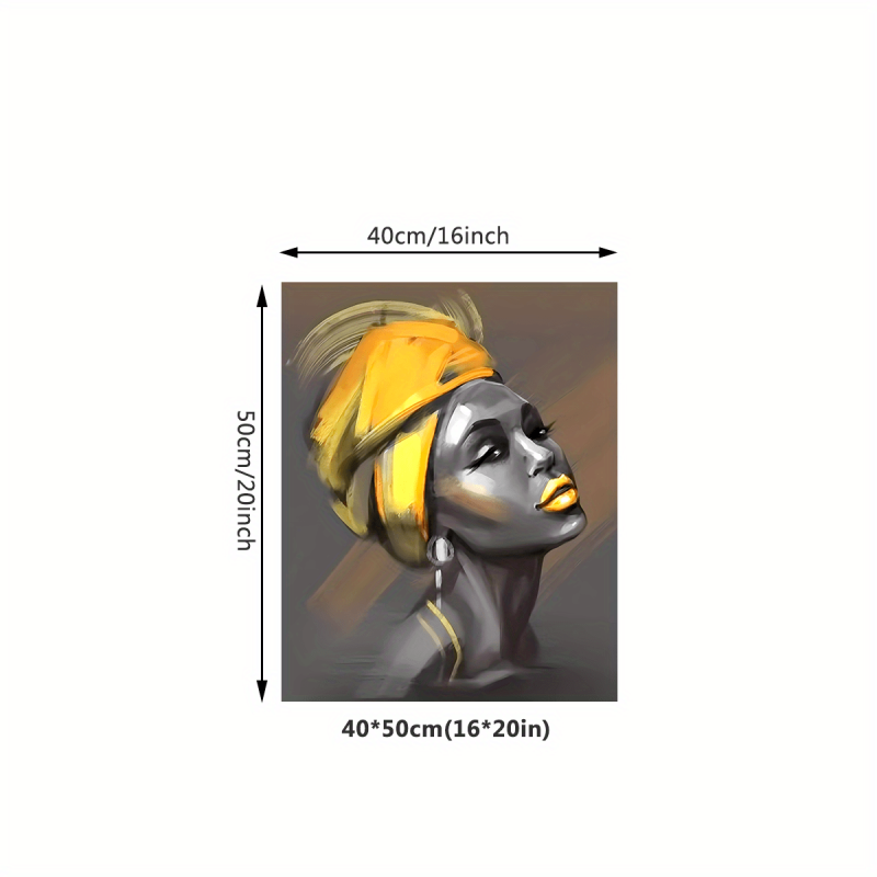 Yellow Haired Woman Decorative Painting Mural Art Poster